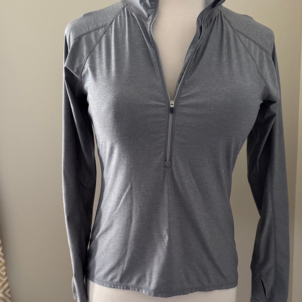 Athleta Slim-fit Half-zip Fitness Shirt